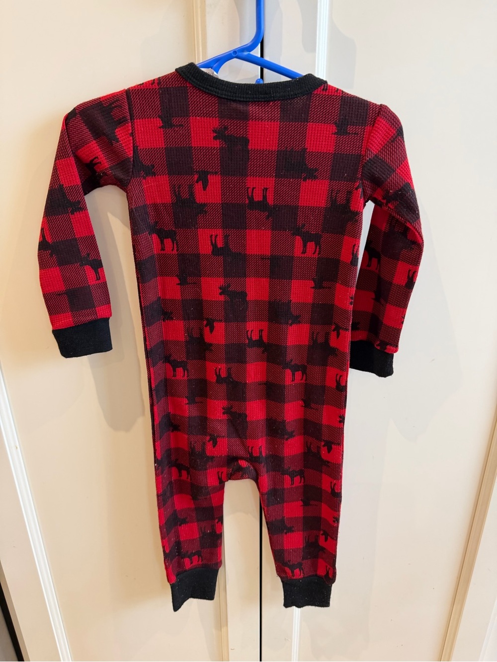 Eddie Bauer 12m Baby Onesie with Moose Print plaid